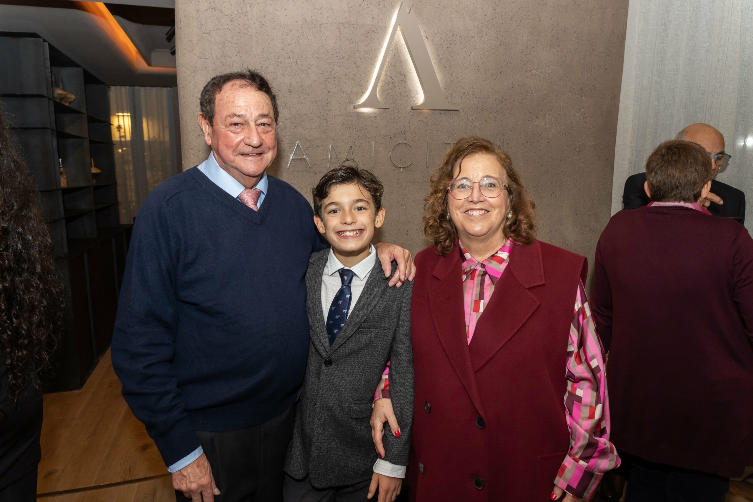Celia Porras y Raúl Rodríguez en la Inauguración del Restaurante Amicitia de Madrid