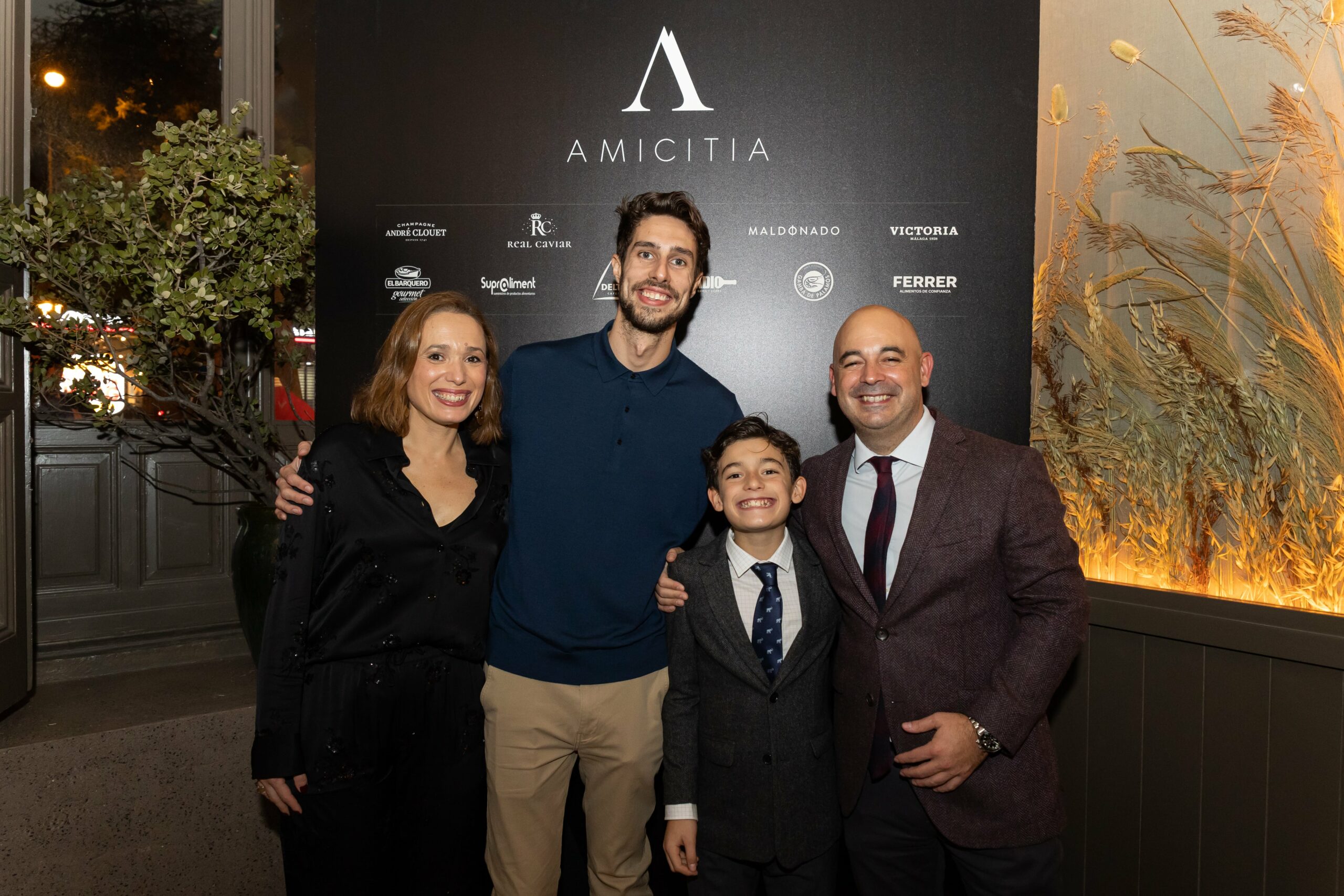 Raúl Rodríguez y Elena de la Orden en el Restaurante Amicitia de Madrid.