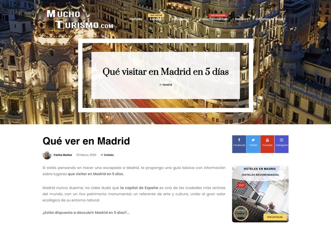 Amicitia, restaurante de moda en Madrid según MuchoTurismo.com